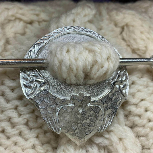 Irish Claddagh Scarf Ring - 