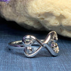 Celtic Infinite Love Heart Ring - 4