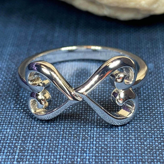 Celtic Infinite Love Heart Ring - 4