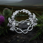 Scottish Thistle Pewter Scarf Ring