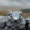 Colm Celtic Leaf Ring