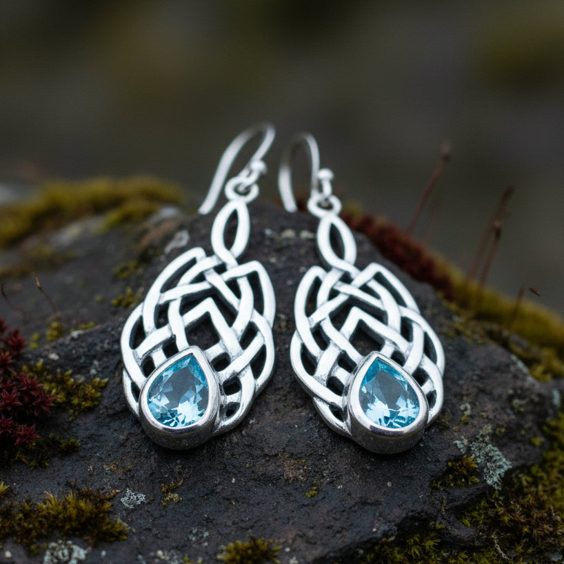 Abria Celtic Knot Earrings
