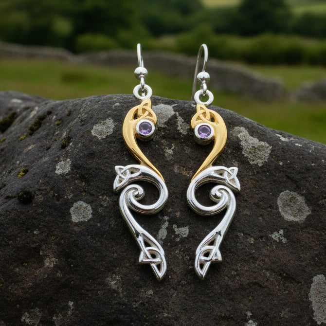 Mystic Dreamer Trinity Knot Earrings