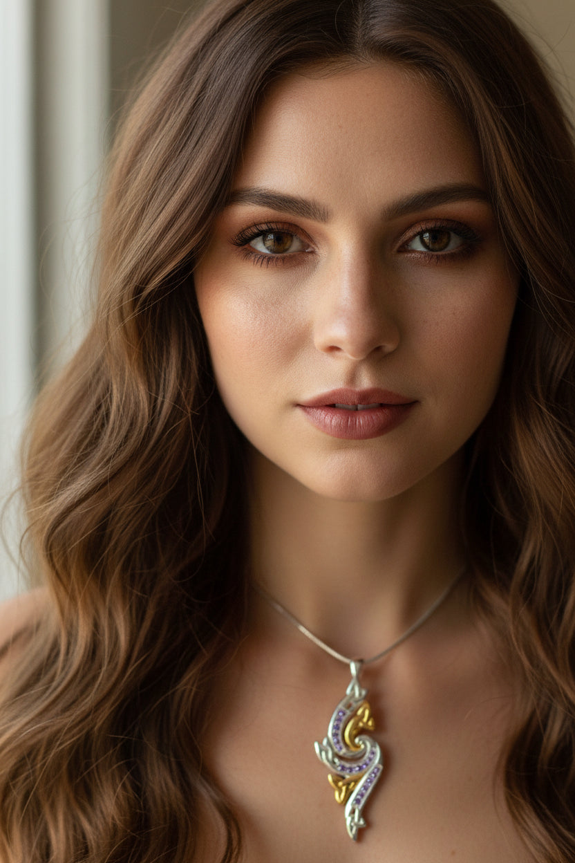 Mystic Trinity Knot Necklace