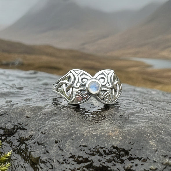 Celtic Triple Moon Ring