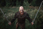 Viking leather bracers - Brown / For two hands