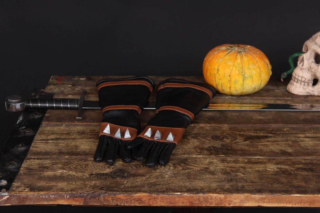 Witcher leather gloves - one right-hand glove / Brown (as on photo)