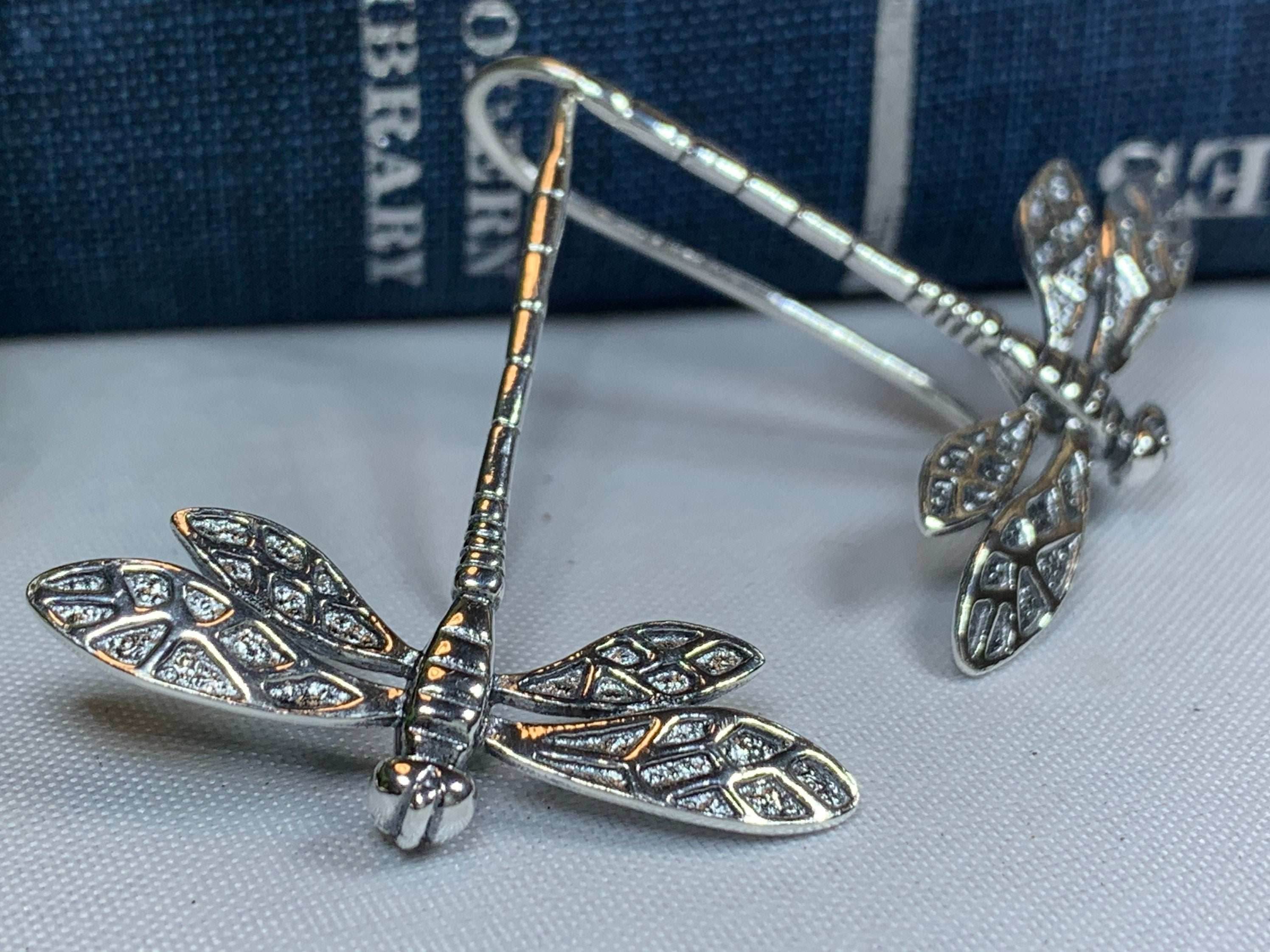 Elegant Dragonfly Earrings - 