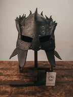 Viking battle helmet (Head Hunter) - XS / Brown (as on foto)