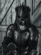 Viking battle helmet (Head Hunter) - XS / Brown (as on foto)