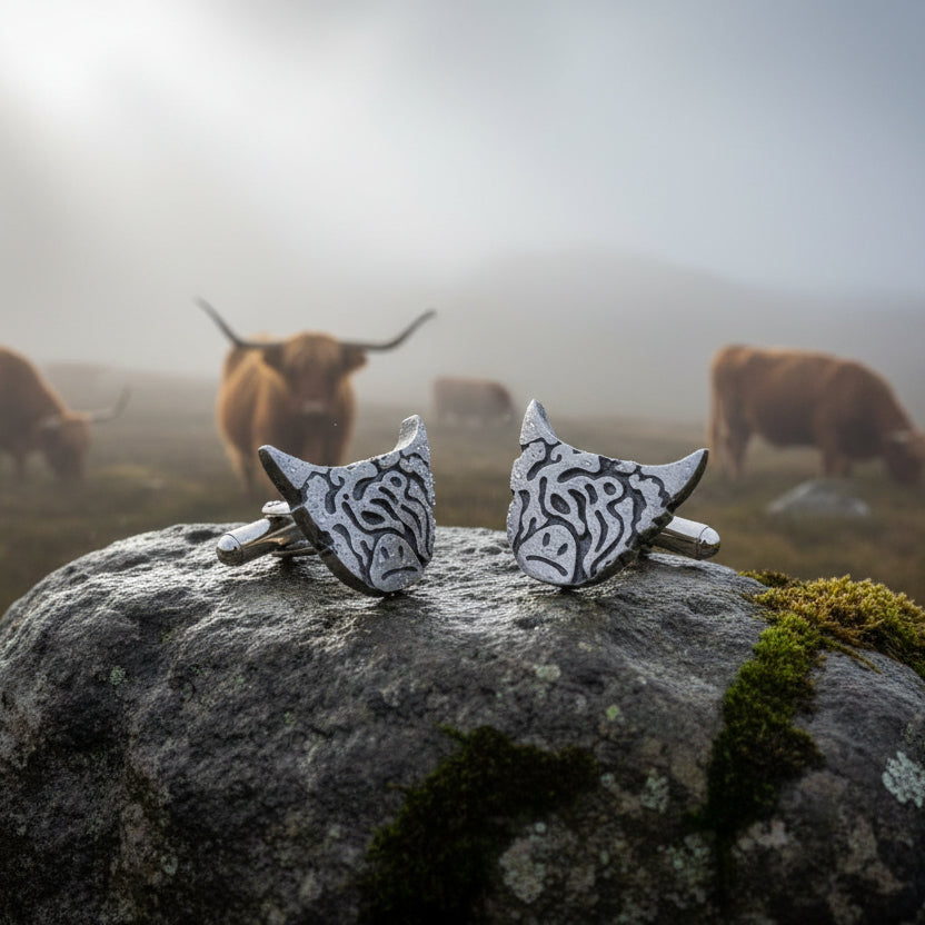Highland Cow Cuff Links
