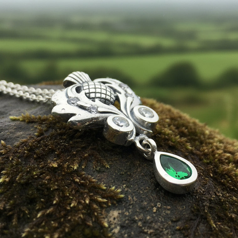 Scottish Aberdeen Thistle Necklace