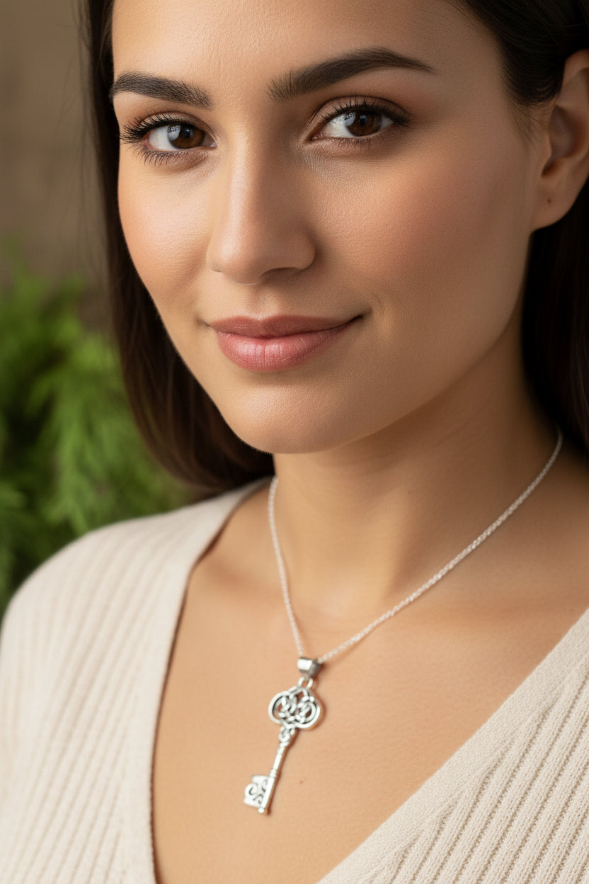 Adelaide Celtic Key Necklace