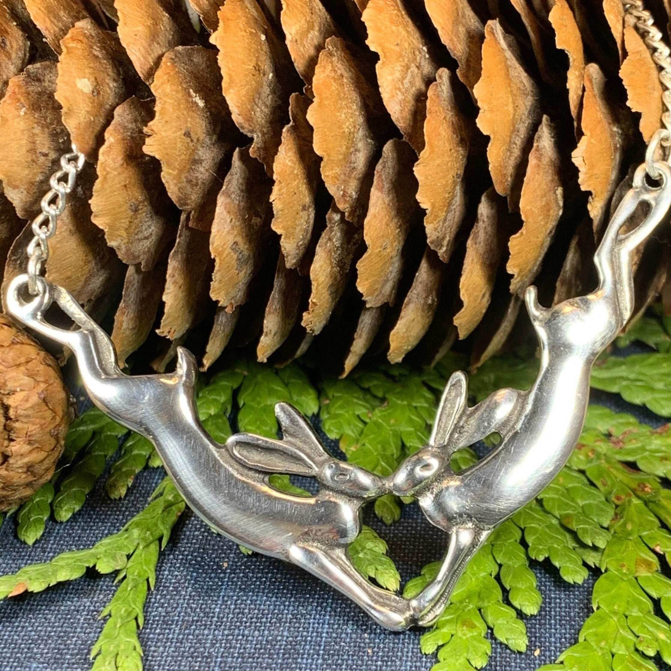 Two Rabbits Necklace - 