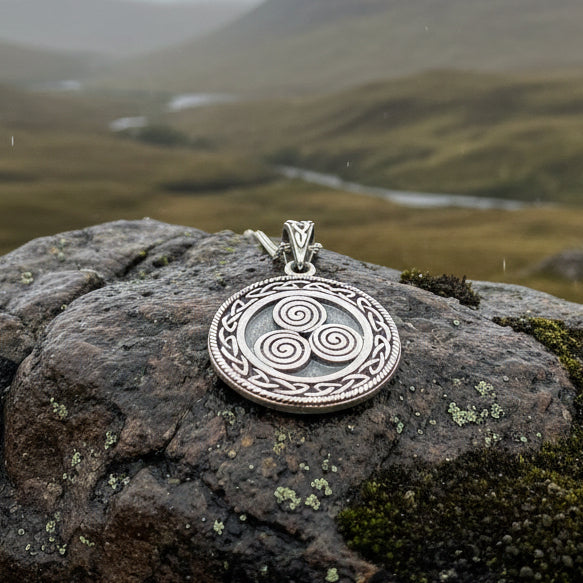 Ancient Echo Celtic Spiral Necklace