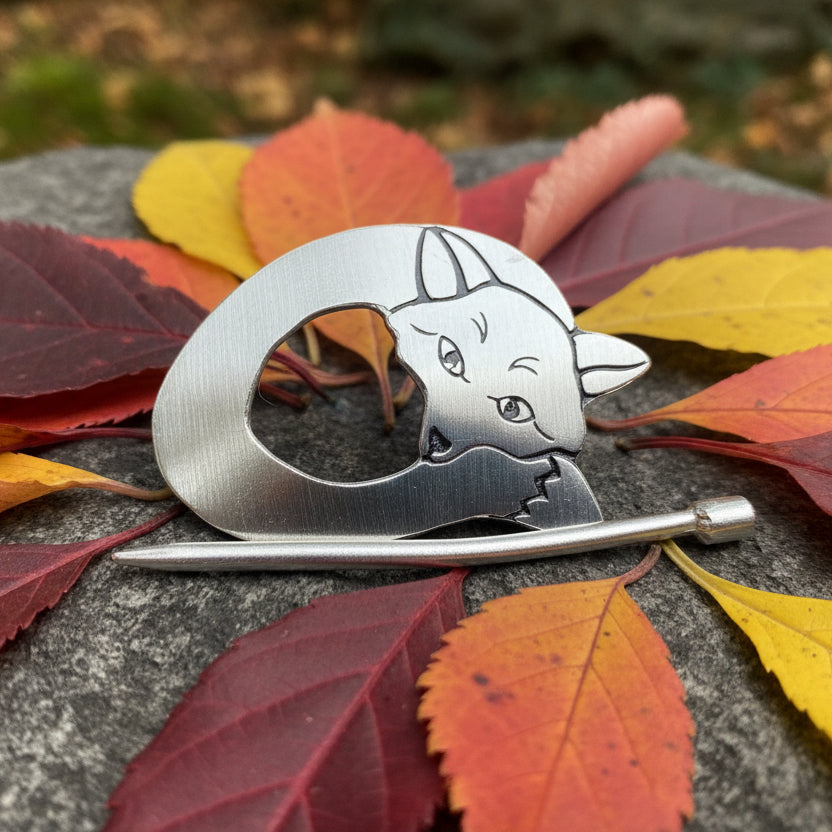 Cozy Fox Scarf Ring