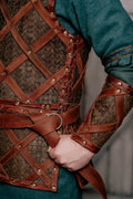 Viking leather bracers - for one hand