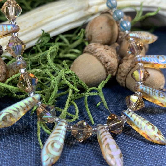 Peacock Crystal Necklace - 18