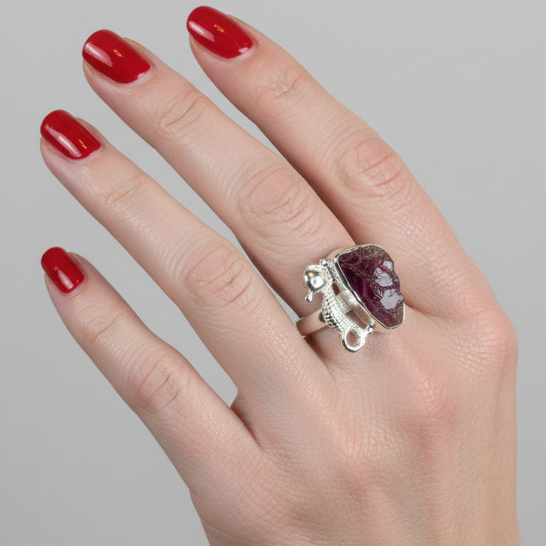 Seahorse Gemstone Ring