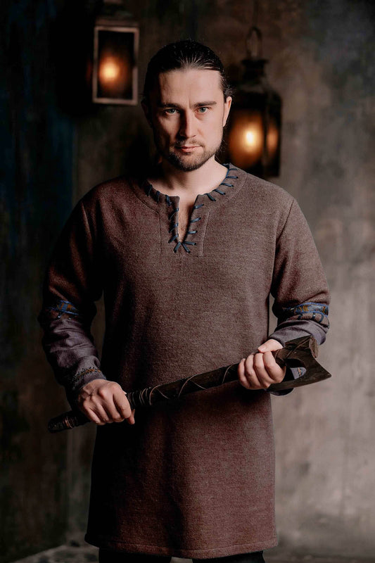 Wool celtic shirt - S