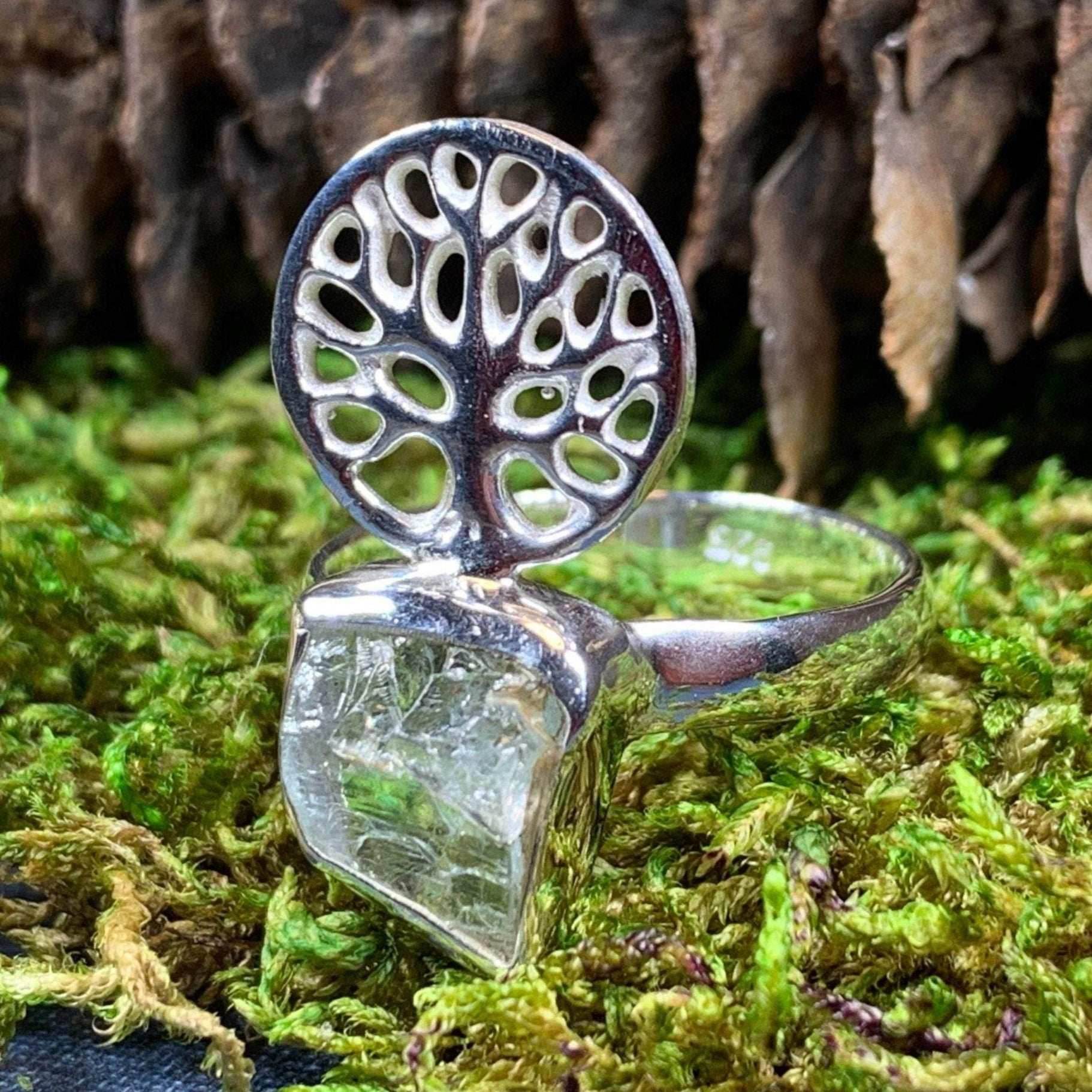 Tree of Life Ring - 7 / Quartz