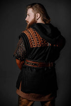 Ubbe leather wide belt - brown (like on foto)