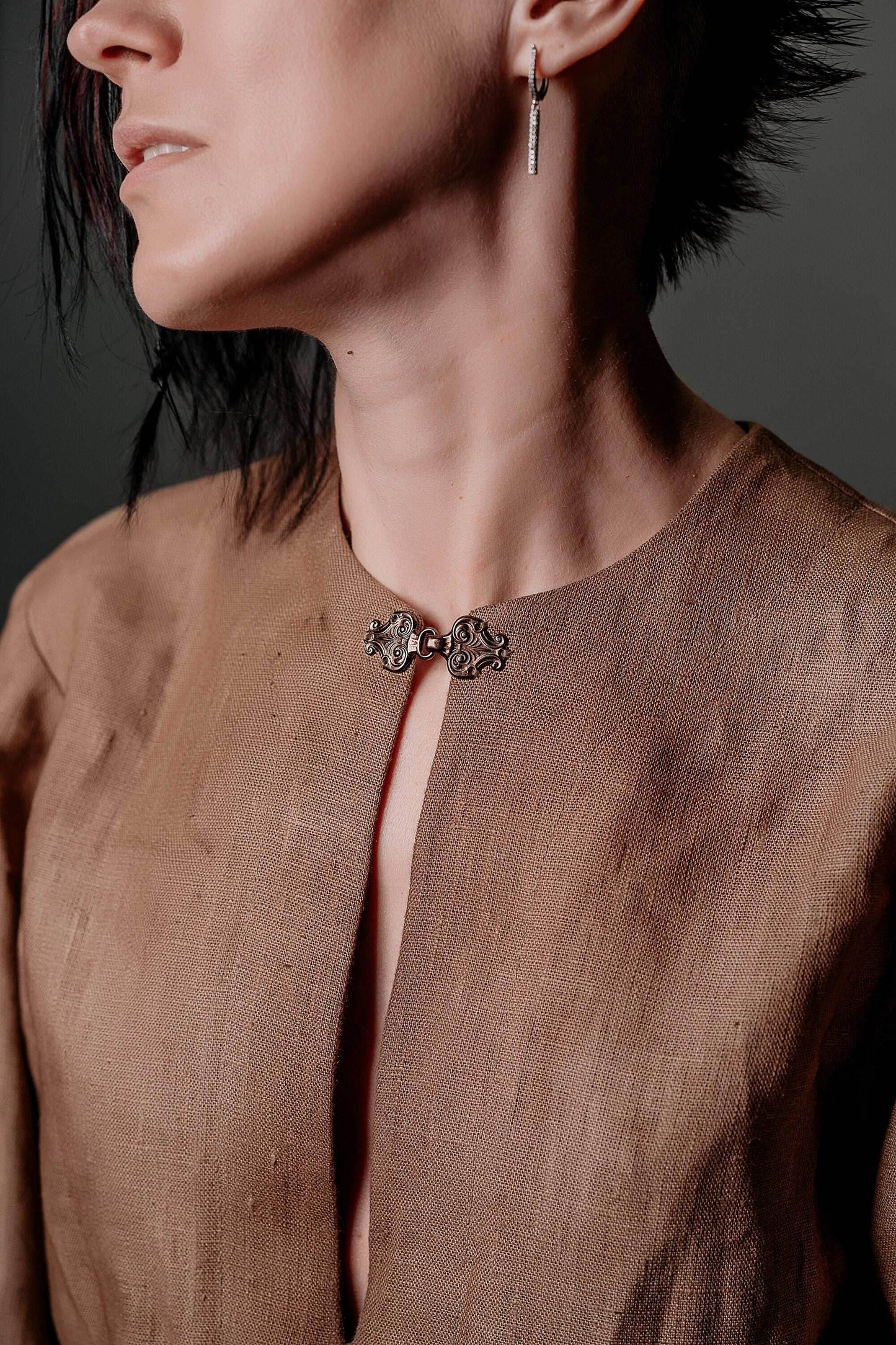 Medieval viking linen tunic - S