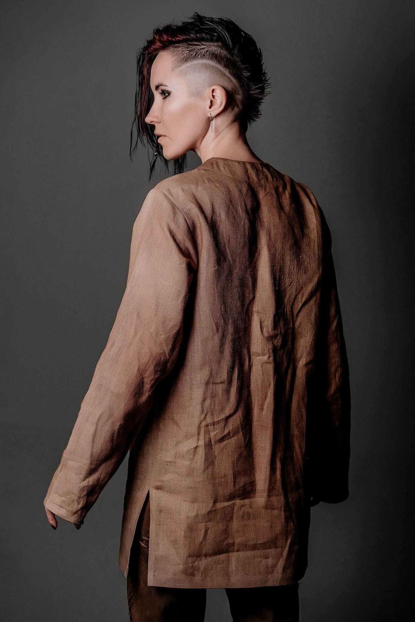 Medieval viking linen tunic - S