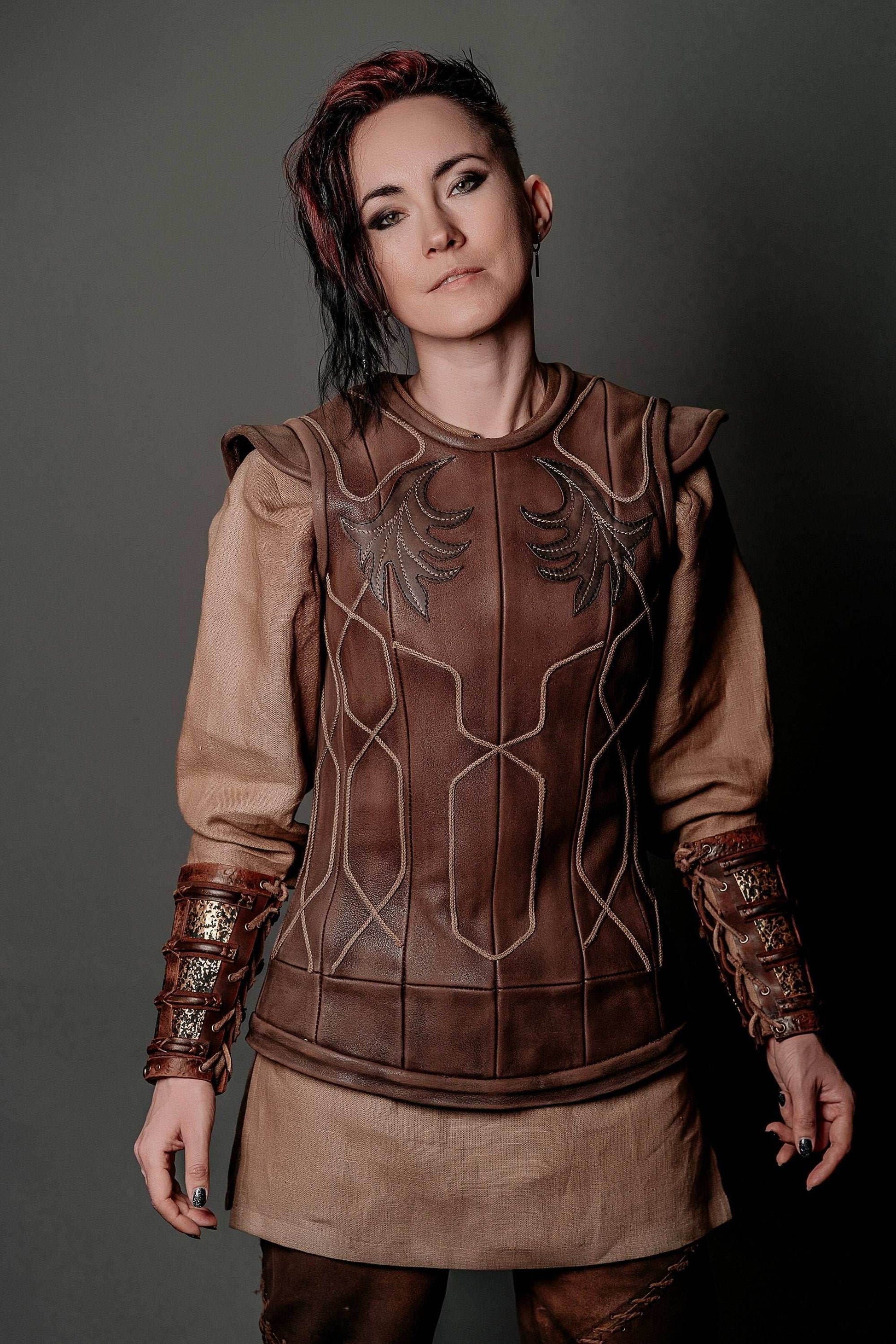 Porunn leather vest (Vikings) - S