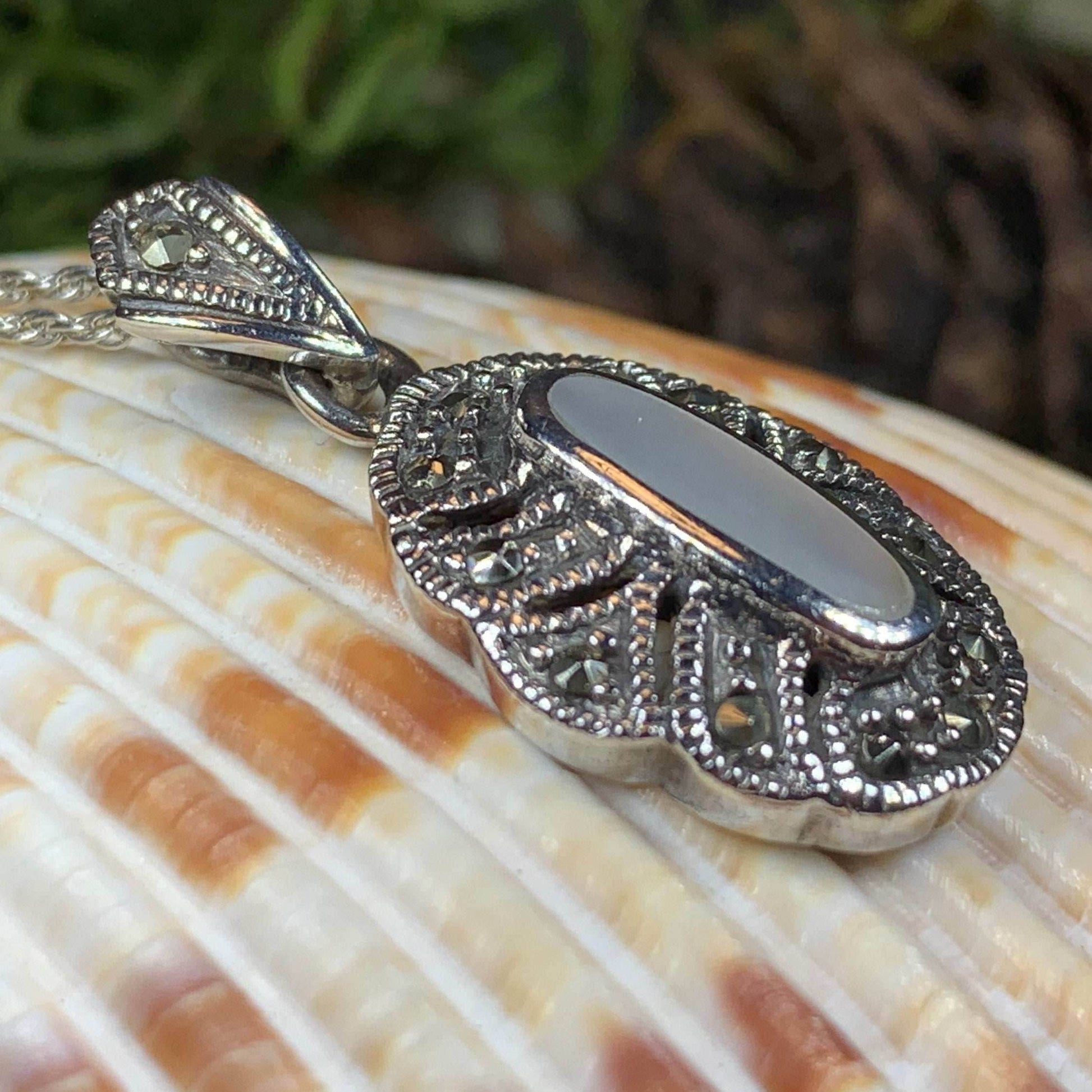 Victorian Marcasite Necklace - 18