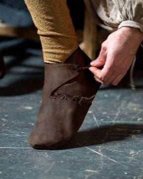 Medieval leather boots with soft sole - Brown (as on foto) / 5