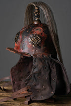 Larp leather helmet - XS / Brown (as on foto)
