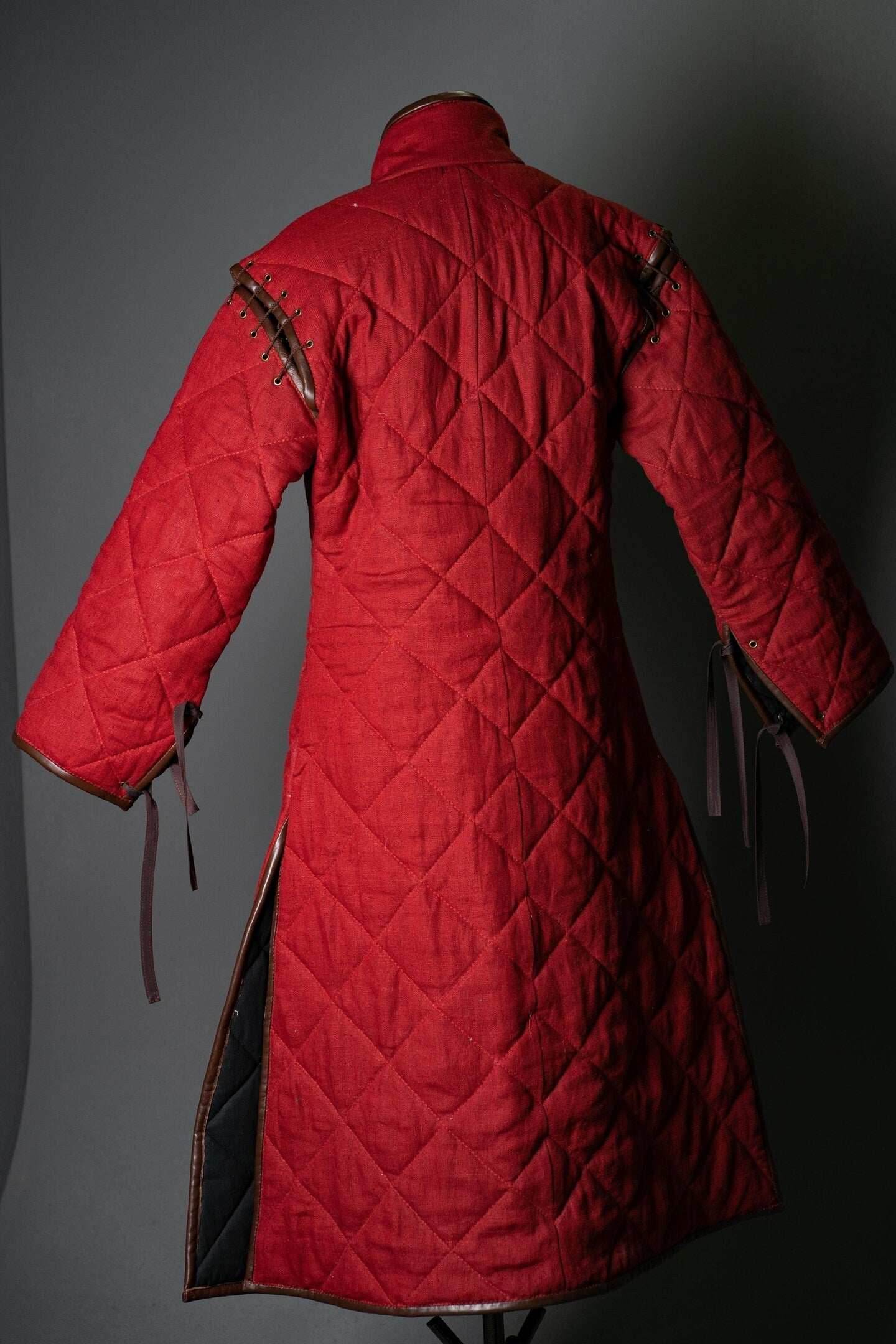 Long larp gambeson - XS / Red (as on foto)