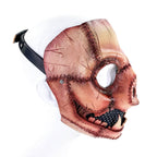 Evil Swine - Genuine Leather Mask - Freshly Butchered Horror Pig - Handmade Full Face Cover for Halloween or Performance Costume - 
