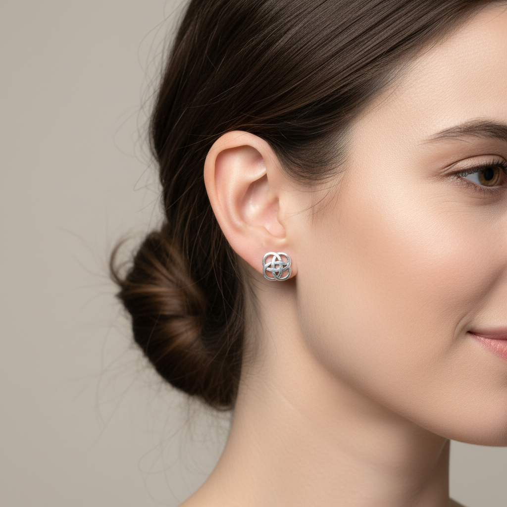 Lorna Celtic Knot Stud Earrings