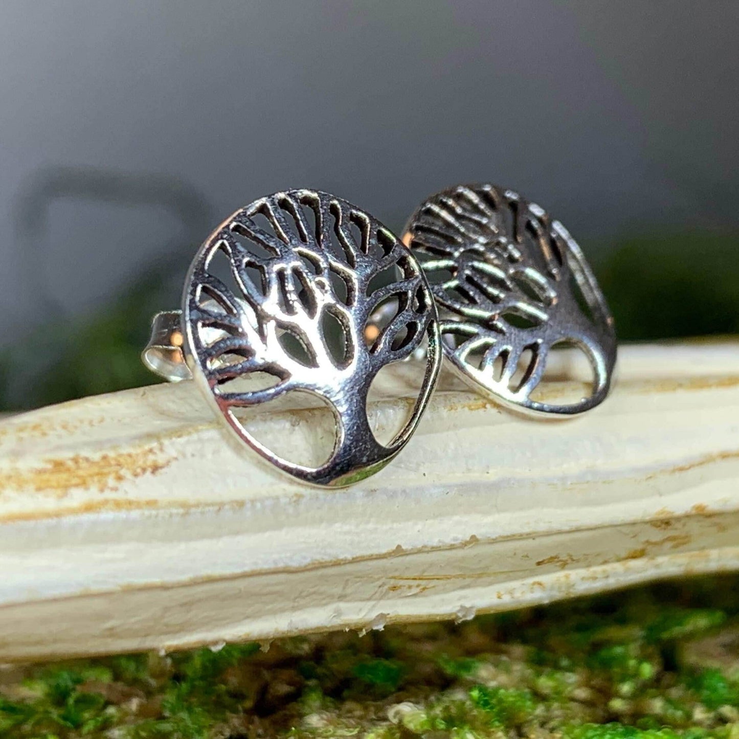 Tanya Tree of Life Stud Earrings - 
