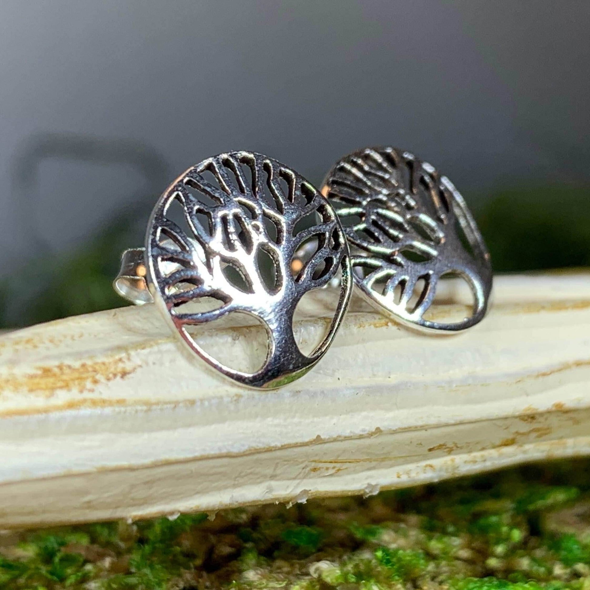 Tanya Tree of Life Stud Earrings - 