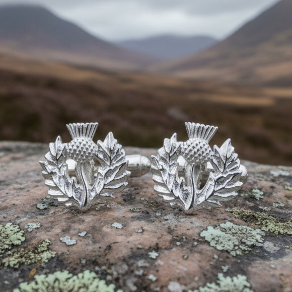 Alba Thistle Cuff Links