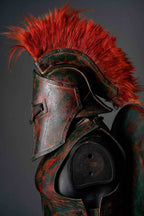 King Leonid spartan helmet (300 Spartans) - S / Red hair