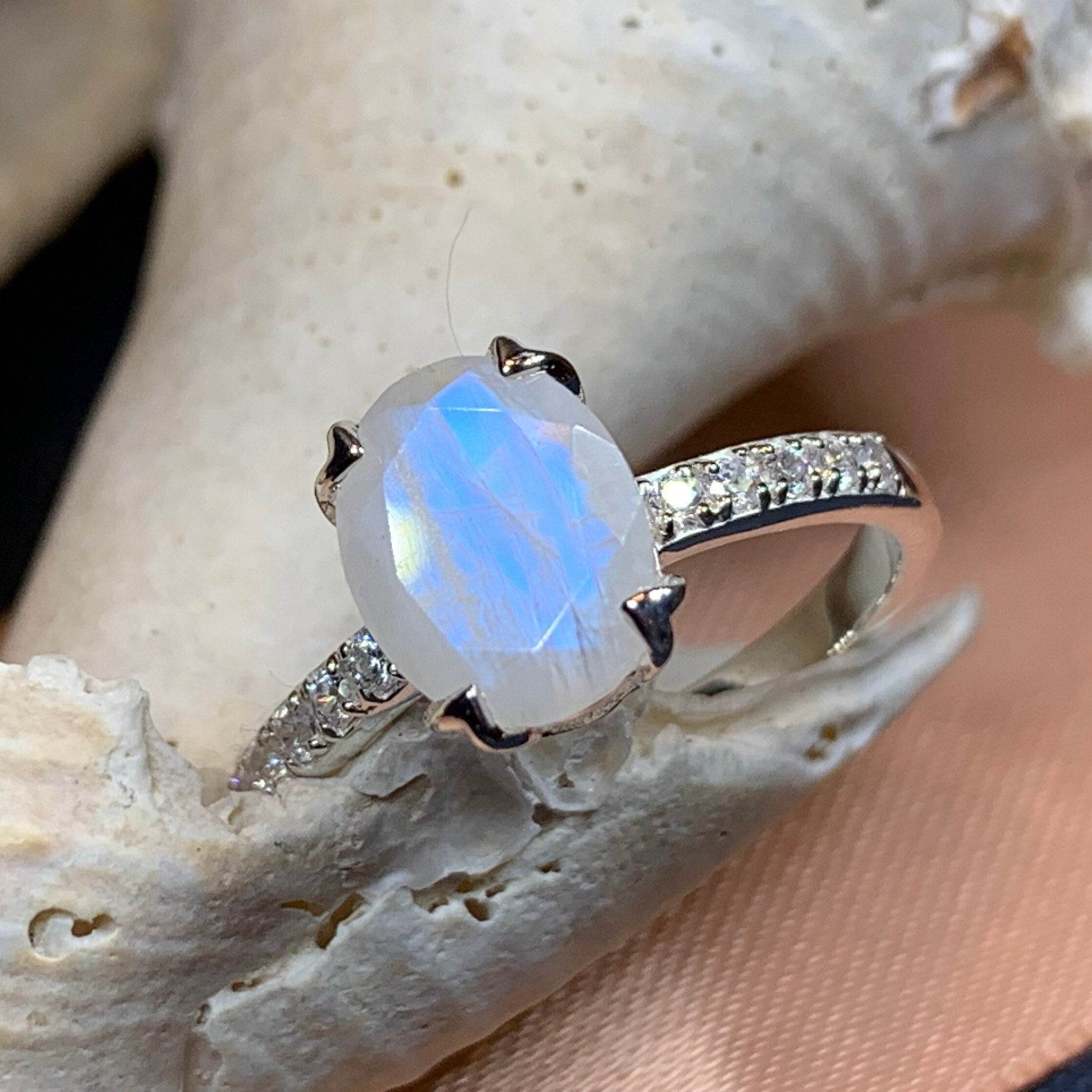 Emiliana Moonstone Promise Ring - 5