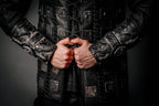 Medieval leather bracers for Larp - for one hand