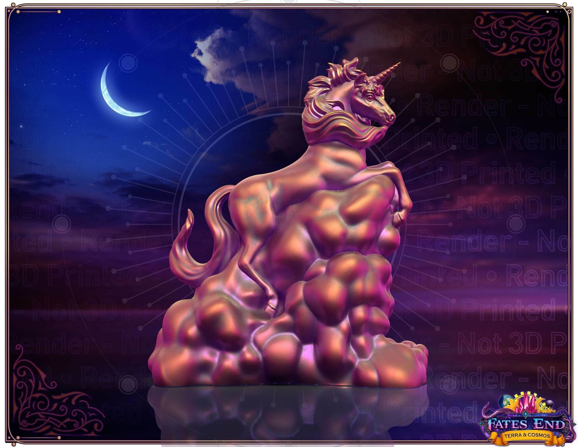 Fates End Alicorn/Unicorn Dice Tower - Rainbow / Alicorn