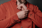 Medieval viking red jacket - S
