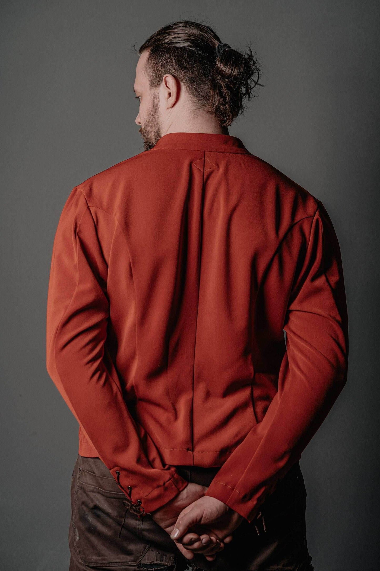 Medieval viking red jacket - S