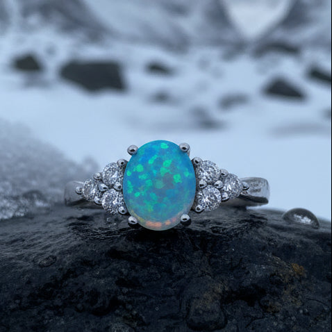 Celtic Skies Opal Celtic Ring