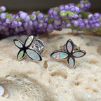 Opal Cross Earrings