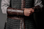 Uhtred leather bracers (Last Kingdom) - brown (as pictured) / For two hands