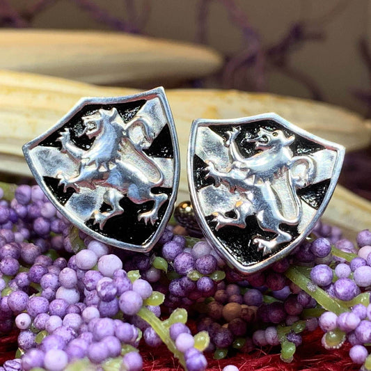 Lion of Scotland Shield Cuff Links - 