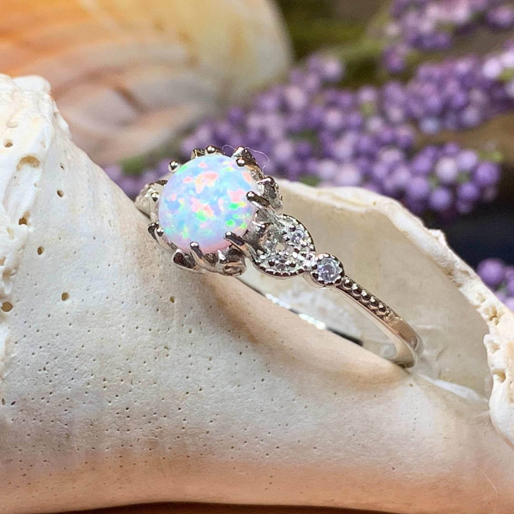 Vintage Opal Celtic Ring - 5