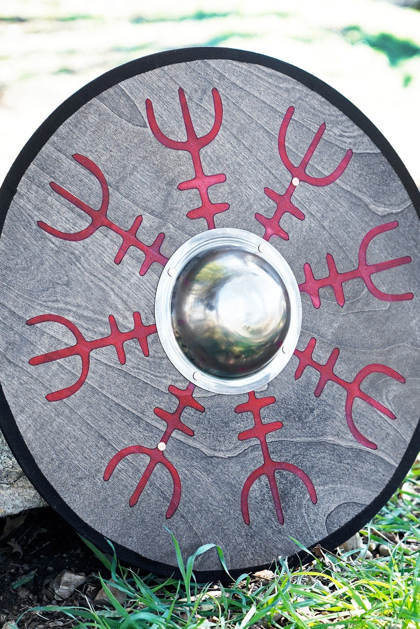 Laser Engraved 19" Toy Shield with Steel Umbo